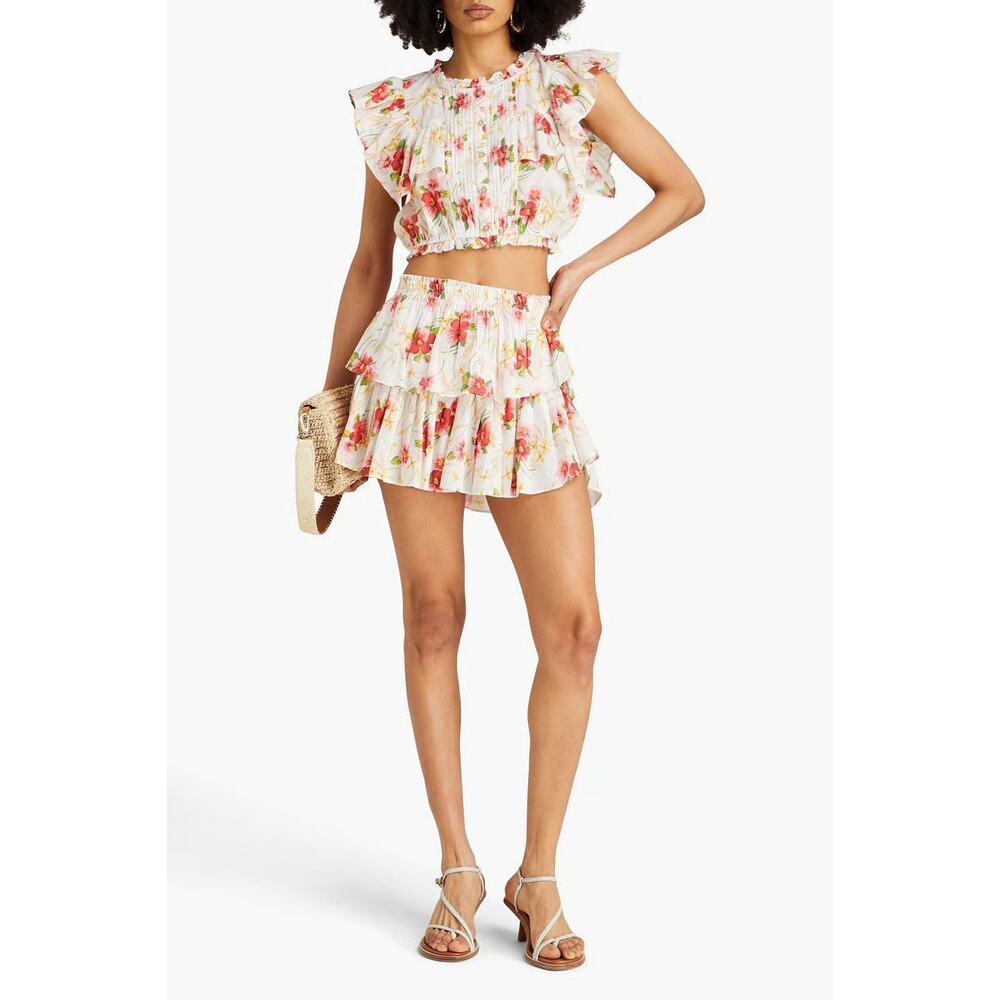LoveShackFancy Ruffle Mini Skirt - M - Picture 4 of 6